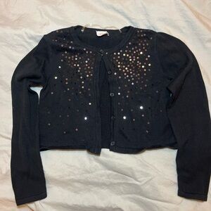 Wonder Nation Black Sequin Jacket